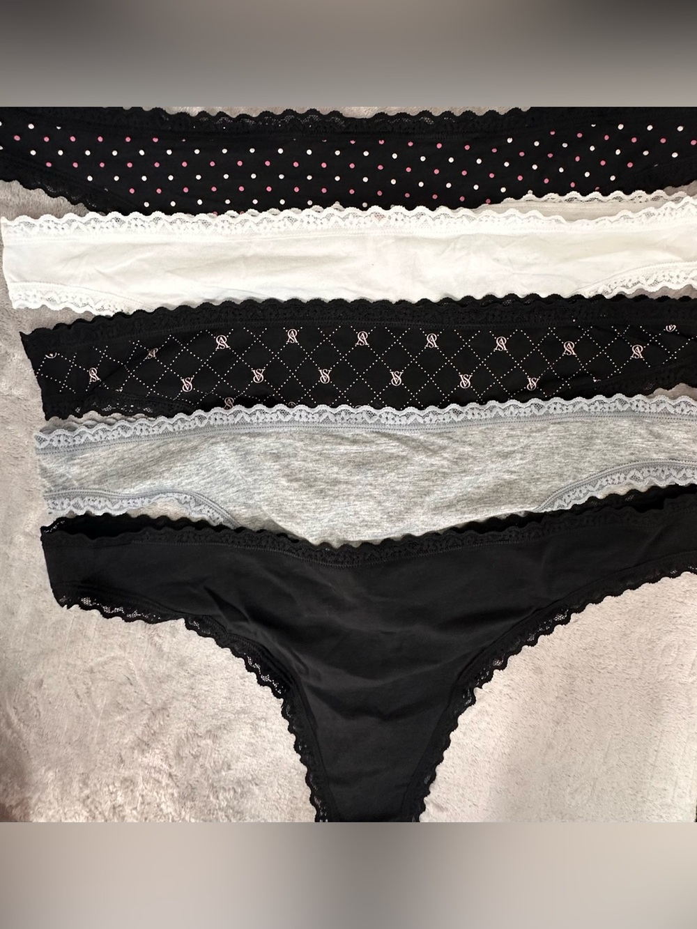 NWT Victoria's Secret Cotton Modal Thong Panties (Set of 5) Size XXL